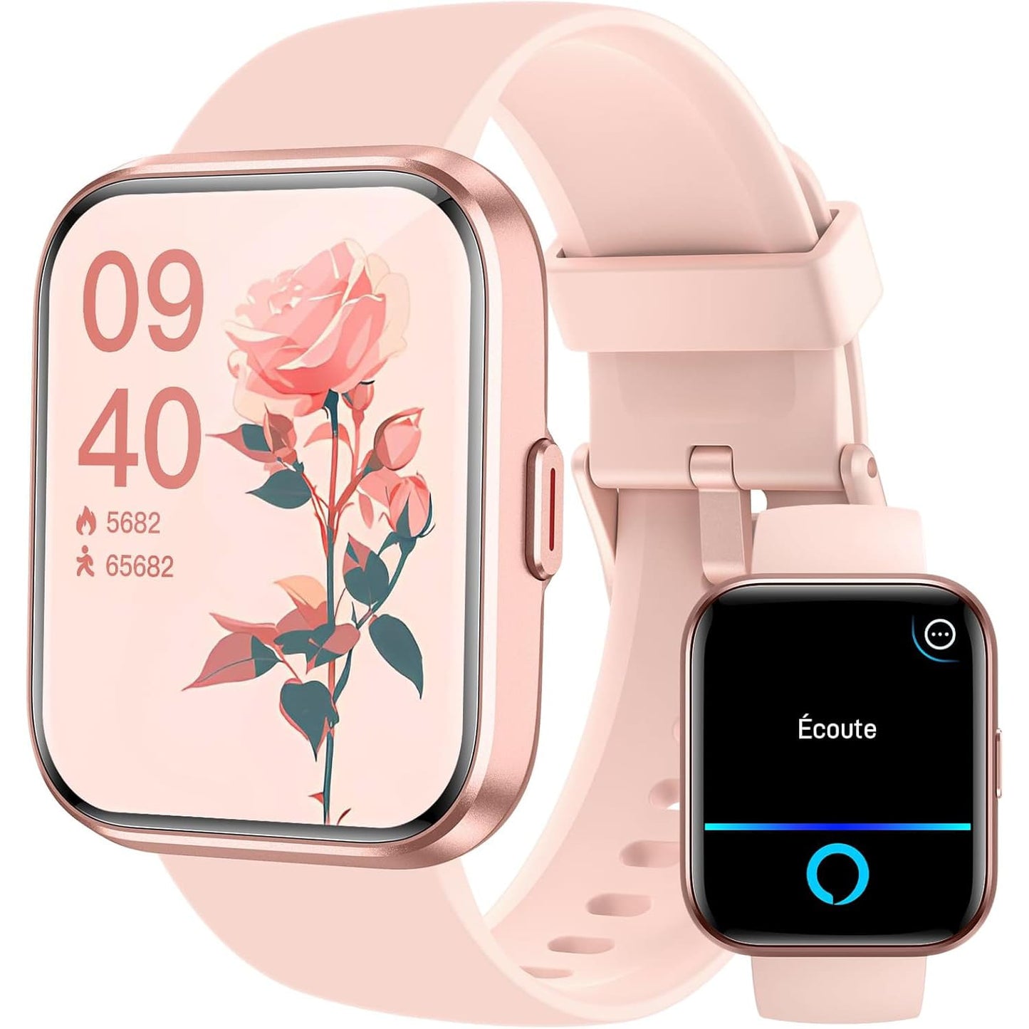 Montre Connectée LumiFit X - 1.8" avec Alexa, Appels Bluetooth, Suivi Santé, 100 Modes Sport, Étanche IP68