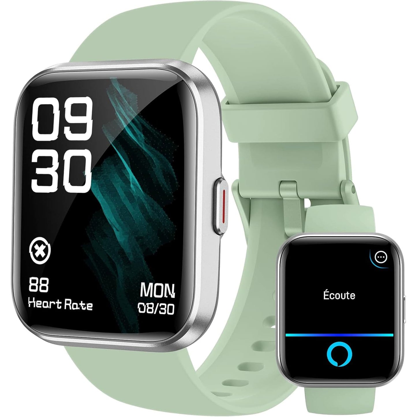 Montre Connectée LumiFit X - 1.8" avec Alexa, Appels Bluetooth, Suivi Santé, 100 Modes Sport, Étanche IP68