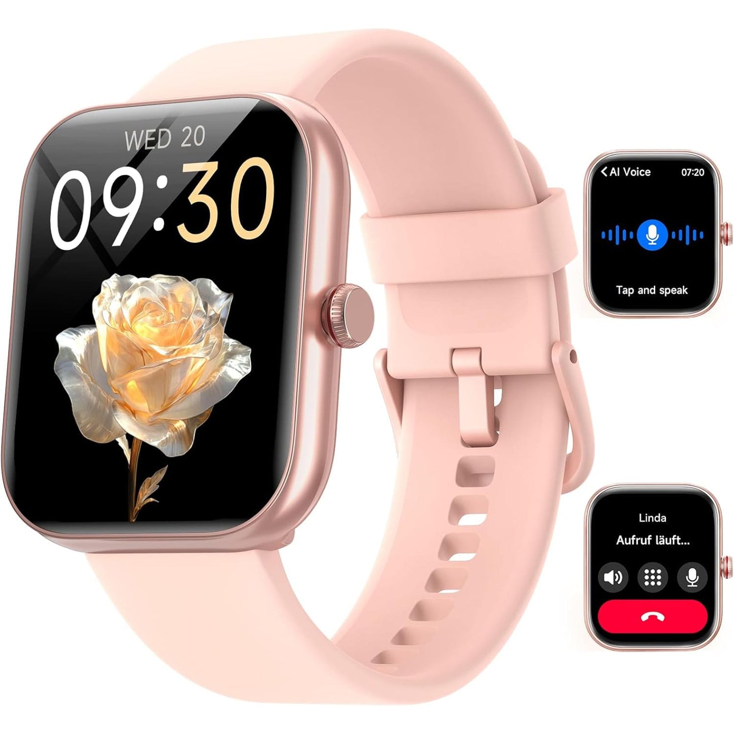 Montre Connectée NeoFit - Appels Bluetooth, Alexa, SpO2, Podomètre, Étanche IP68
