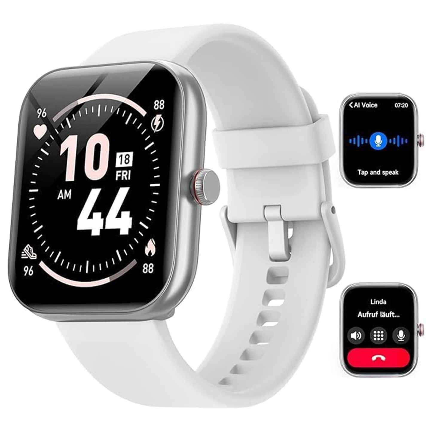 Montre Connectée NeoFit - Appels Bluetooth, Alexa, SpO2, Podomètre, Étanche IP68