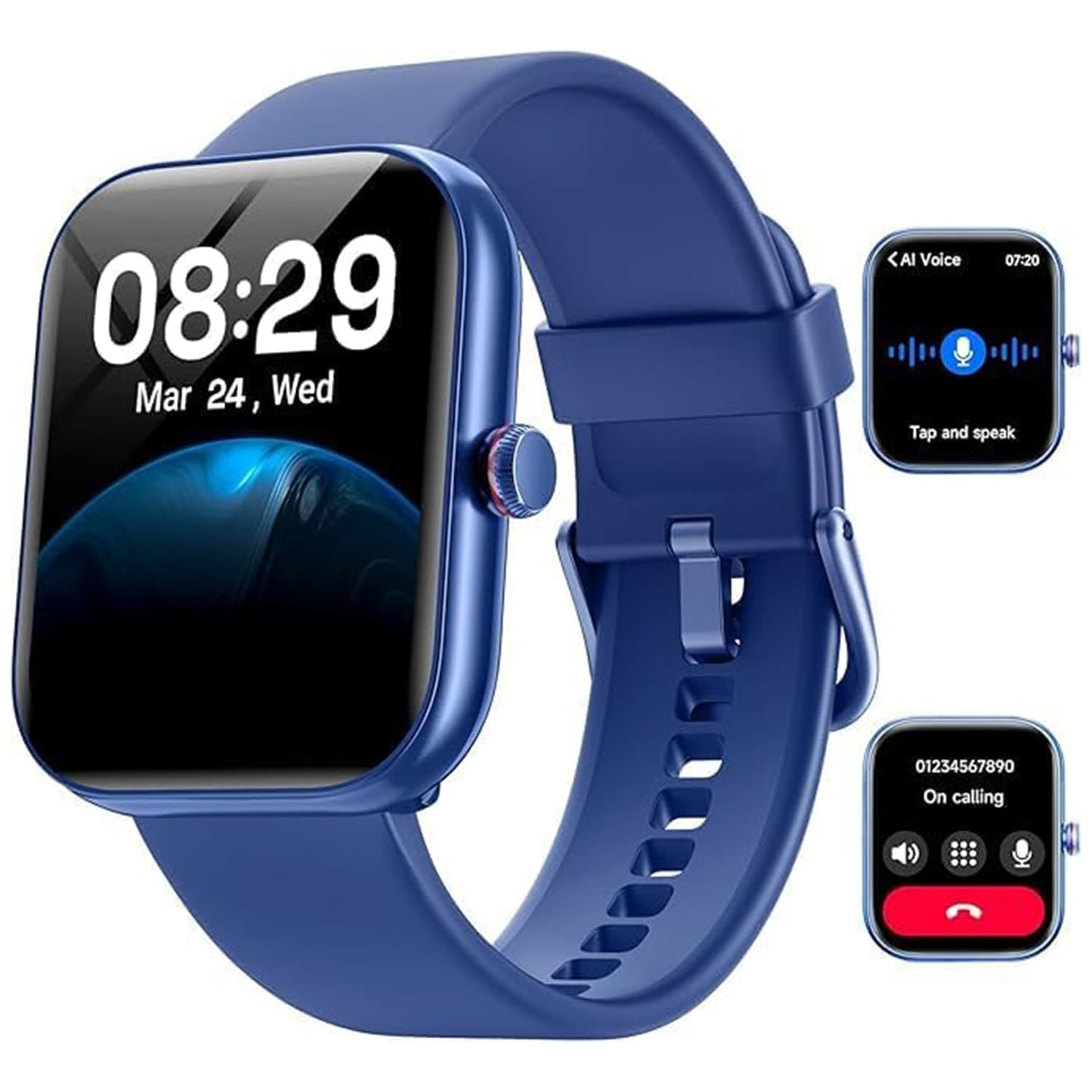 Montre Connectée NeoFit - Appels Bluetooth, Alexa, SpO2, Podomètre, Étanche IP68