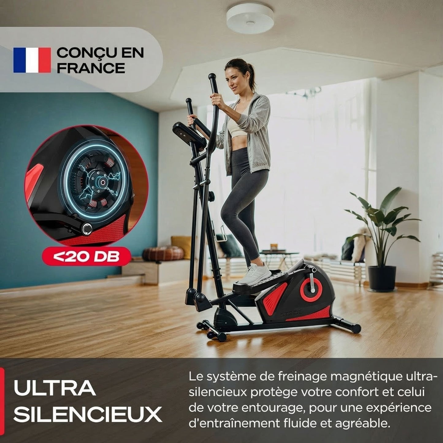 Vélo elliptique Stride