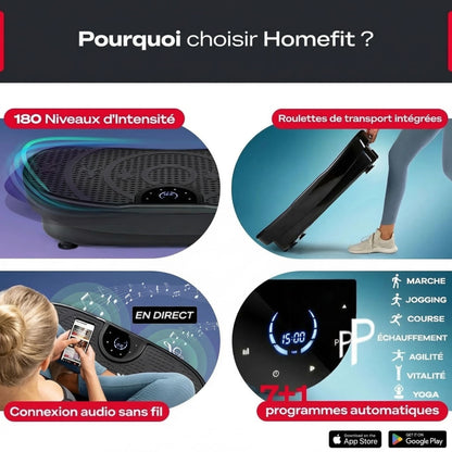 Plateforme vibrante HomeFit